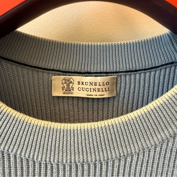 Brunello Cucinelli Ribbed Crew-neck Sweater - Picture 3 of 12